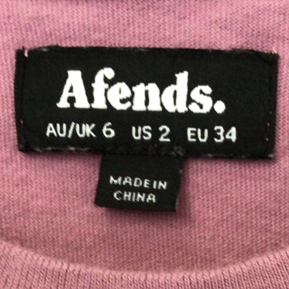 AFENDS WOMENS STANDARD FIT T-SHIRT SIZE 2 - Picture 3 of 5